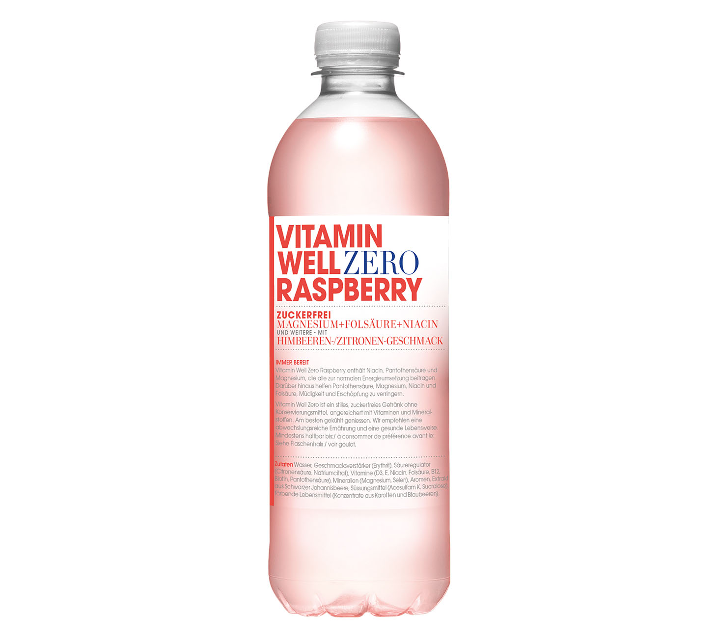 Vitamin Well Zero Raspberry (50cl) online bestellen
