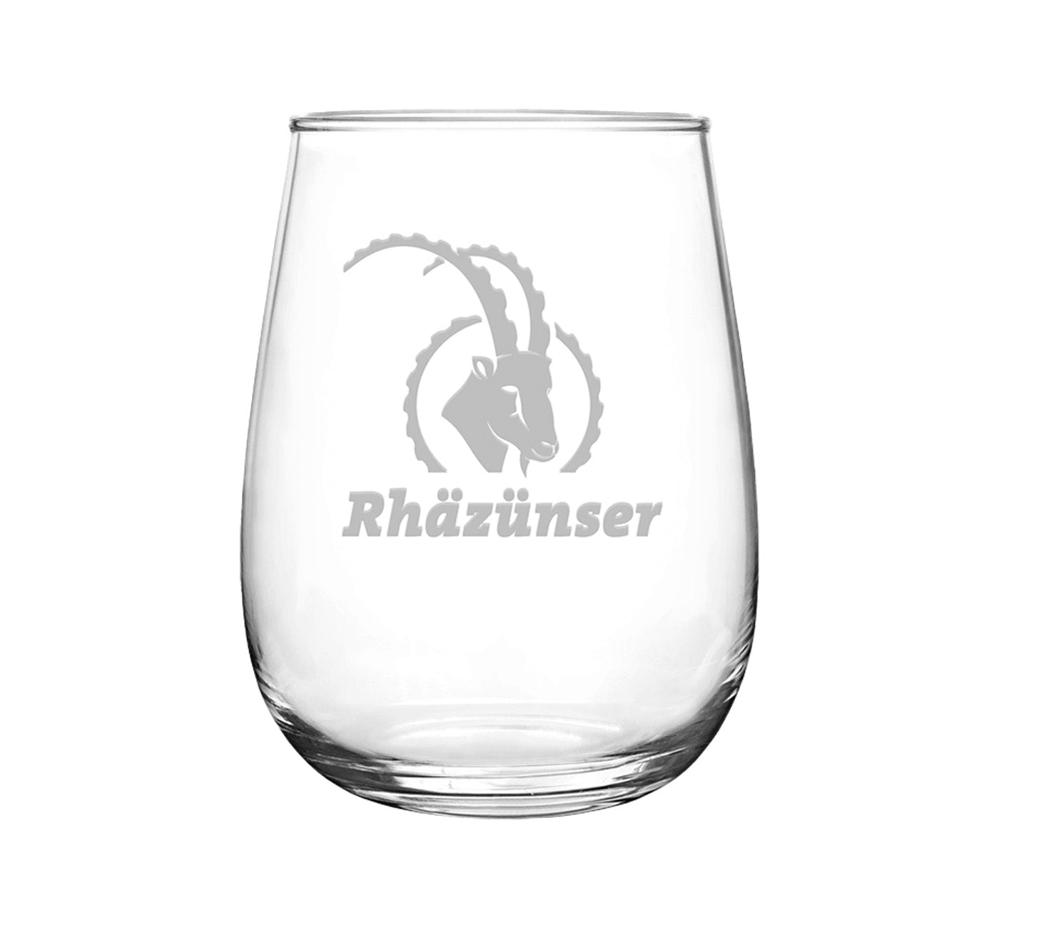 DE: Rhäzünser Wasserglas 20 cl mit Rhäzünser-Logo.

FR: Verre à eau Rhäzünser 20 cl avec logo Rhäzünser.

IT: Bicchiere da acqua Rhäzünser 20 cl con logo Rhäzünser.